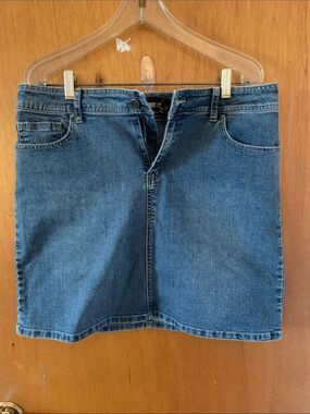 Classic Blue Denim Mini Skirt - Unbranded